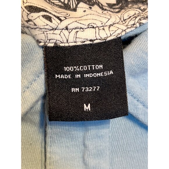 Tony Hawk Blue & White Striped Polo Shirt Size M - Picture 9 of 9